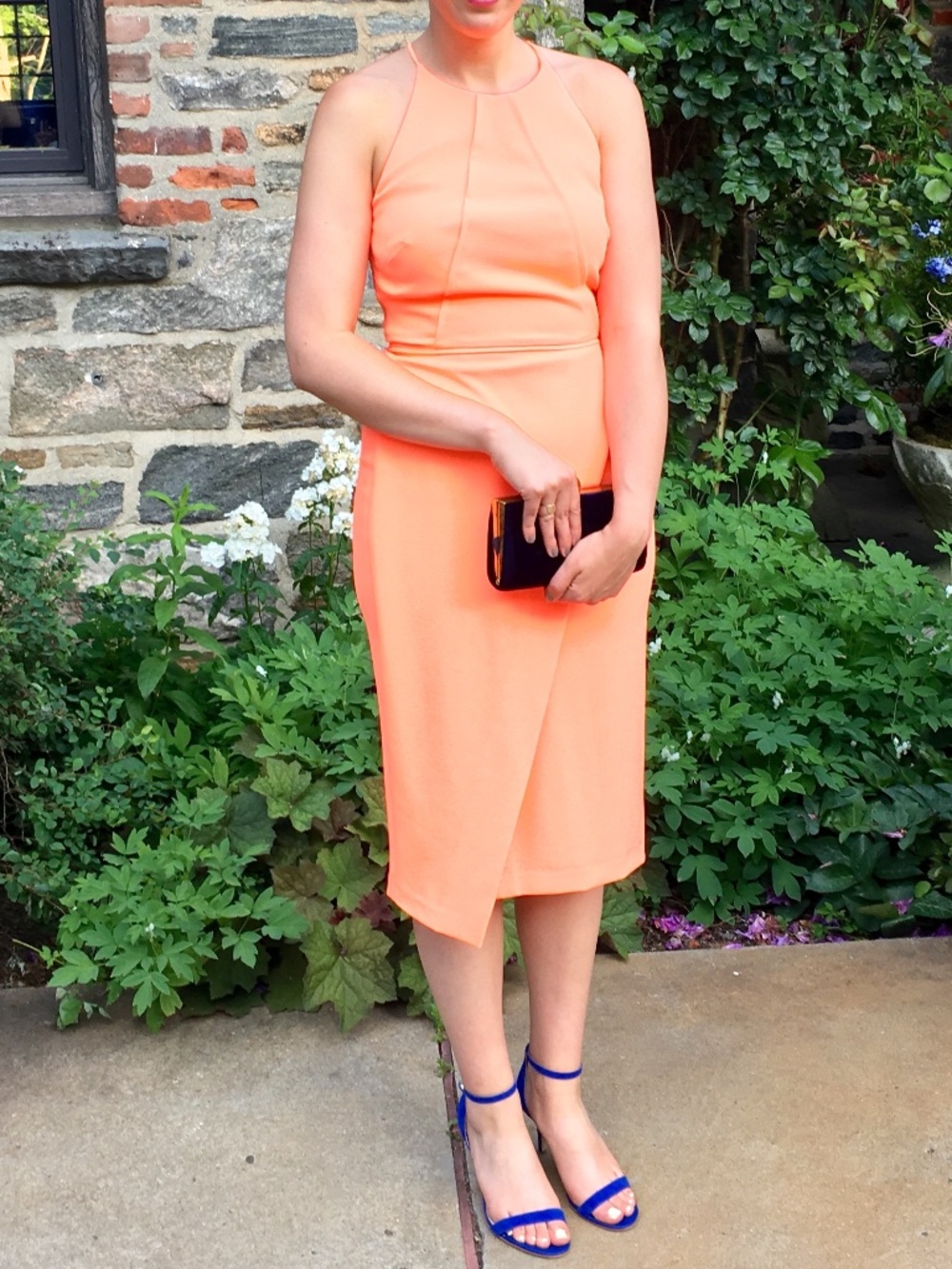 Bright Tangerine Cocktail Dress